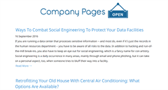 Desktop Screenshot of companypages.biz